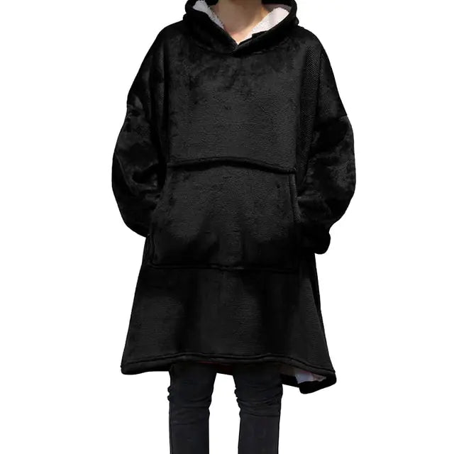 Oversized hoodiefilt